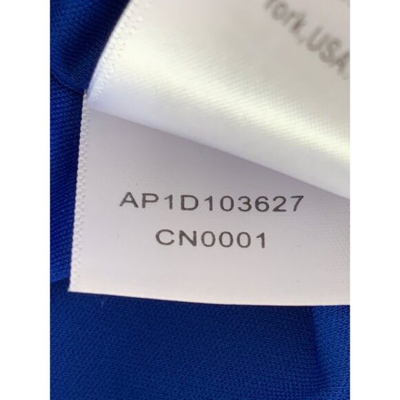 Adrianna Papell Blue Knit Crepe Ruffled Sheath Dress Size 18W NWT - Picture 13 of 13